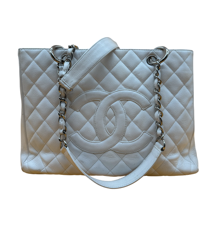 Sac cabas Chanel en cuir caviar avec bandoulière