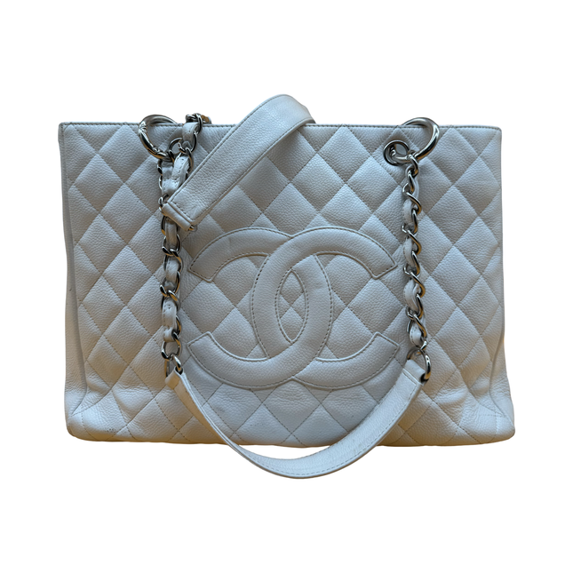 Chanel grand shopping tote caviar leather shoulder bag