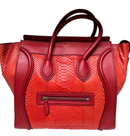 Céline phyton leather Luggage Tote 