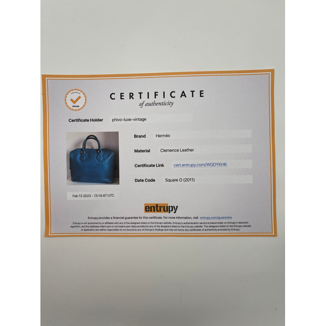 Hermes plume leather handbag