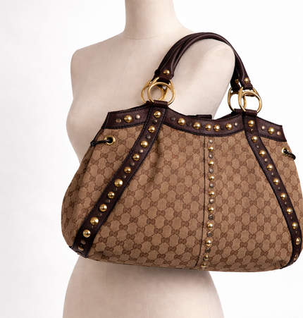 Gucci studded shoulder bag