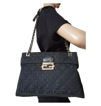 FENDI  mamma baguette cloth bag