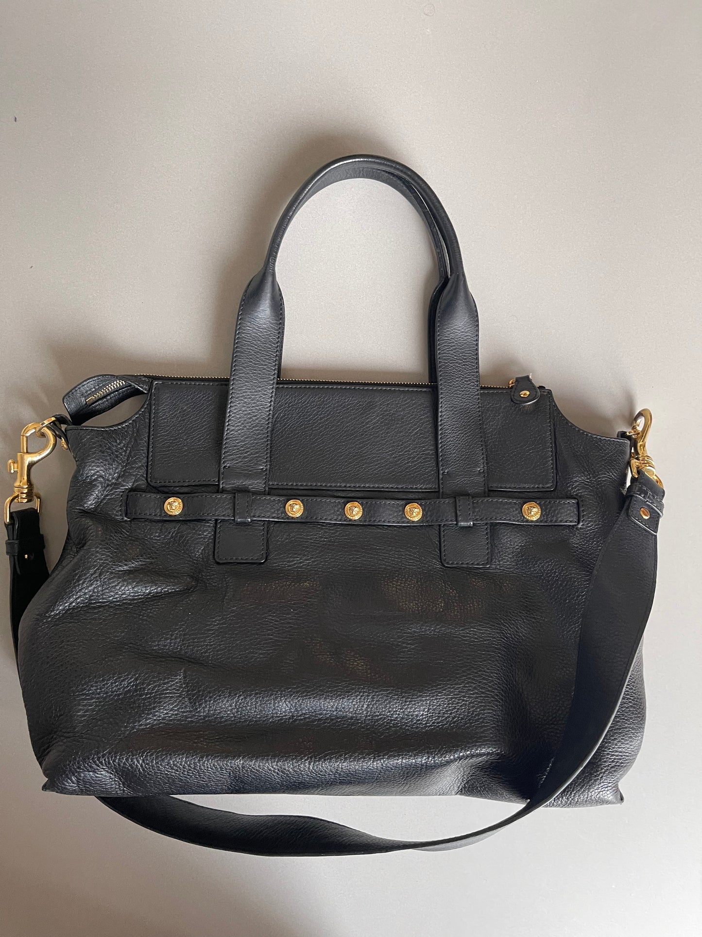 GIANNI VERSACE medusa head leather bag