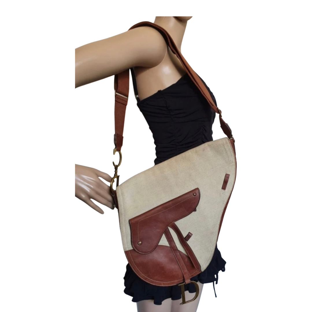 Dior saddle bag sales large