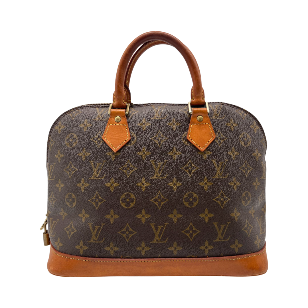 Louis Vuitton alma monogram canvas handbag