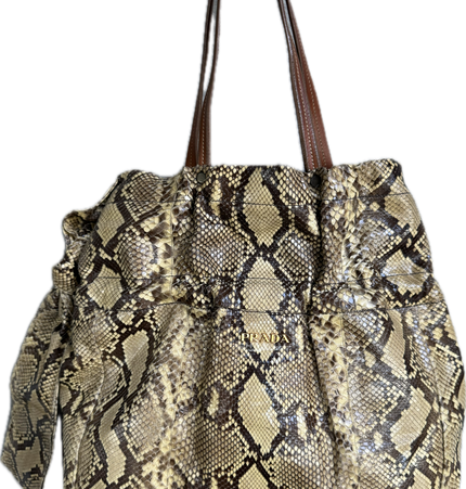 Prada phyton shoulder bag