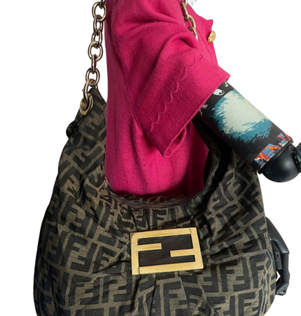 FENDI  large zucca shoulder bag
