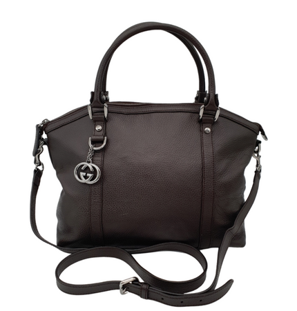 GUCCI  dome interlocking gg leather crossbody bag