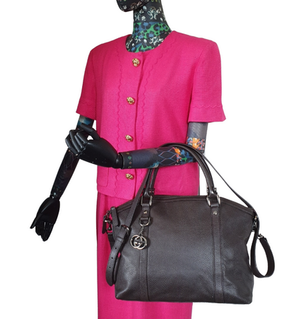 GUCCI  dome interlocking gg leather crossbody bag