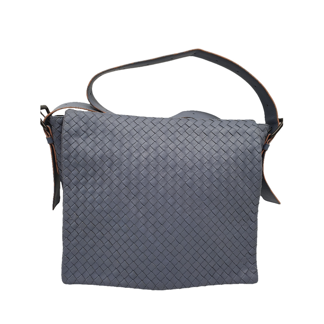 Bottega veneta leather messenger bag