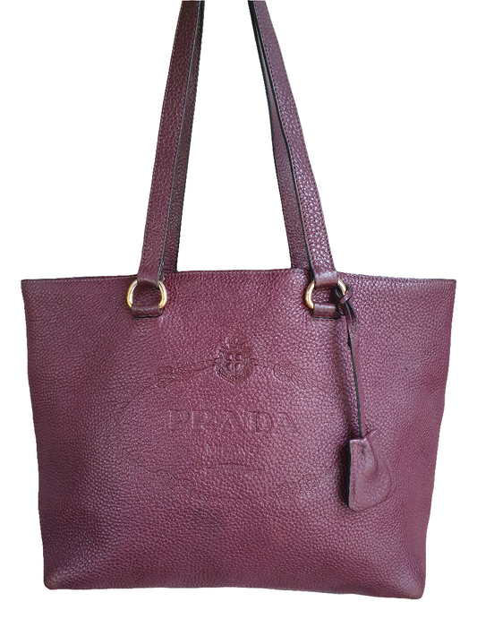 Prada leather shoulder bag