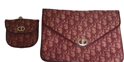 Dior vintage denim clutch bag