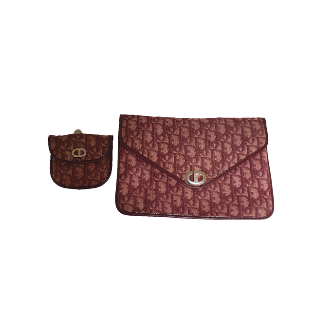 Dior vintage denim clutch bag