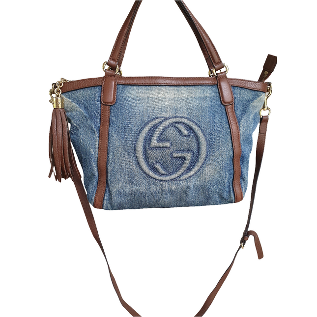 Gucci soho denim shoulder bag