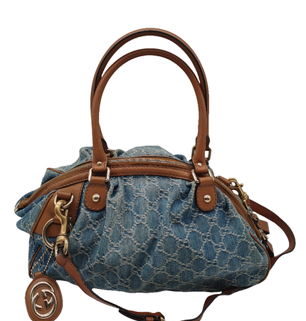 Gucci sukey denim shoulder bag