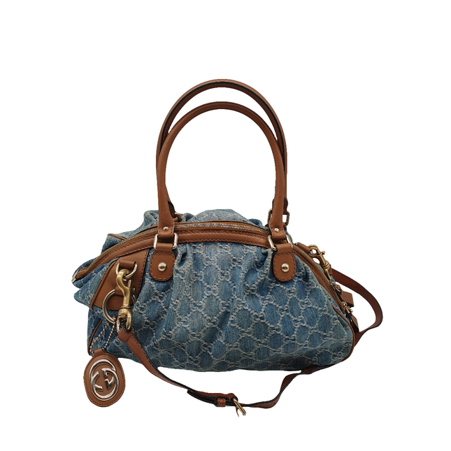 Gucci sukey denim shoulder bag