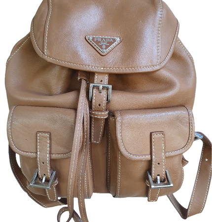 Sac à dos en cuir Prada
