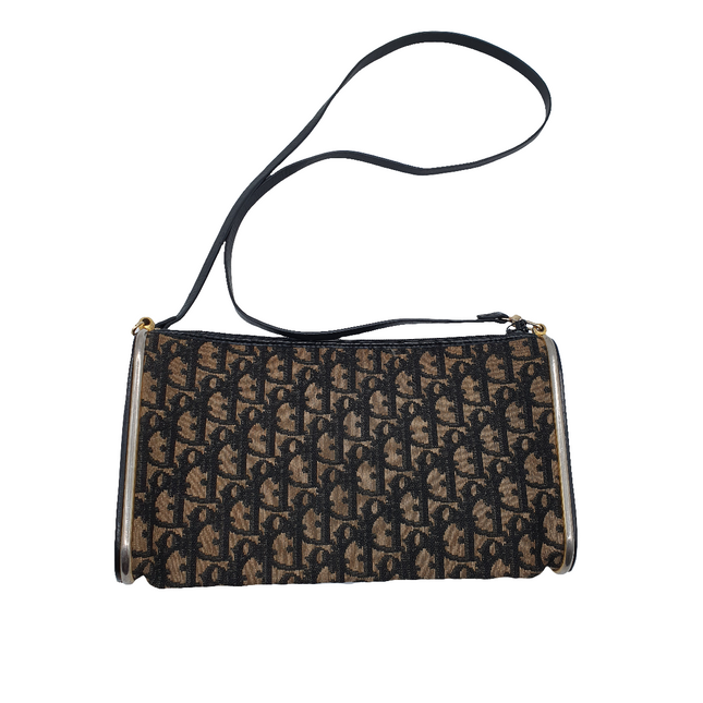 Dior vintage monogram denim crossbody bag