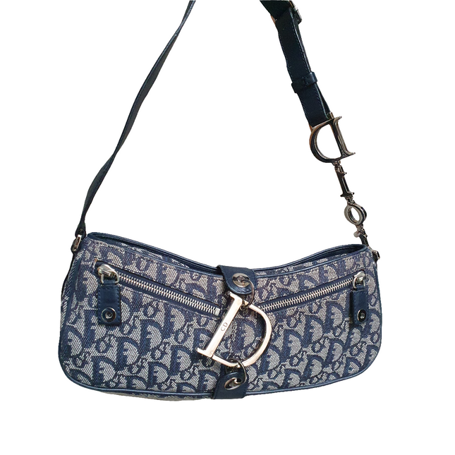 Dior saddle denim shoulder bag