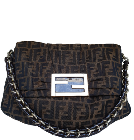 Fendi Zucca FF large shoulder bag