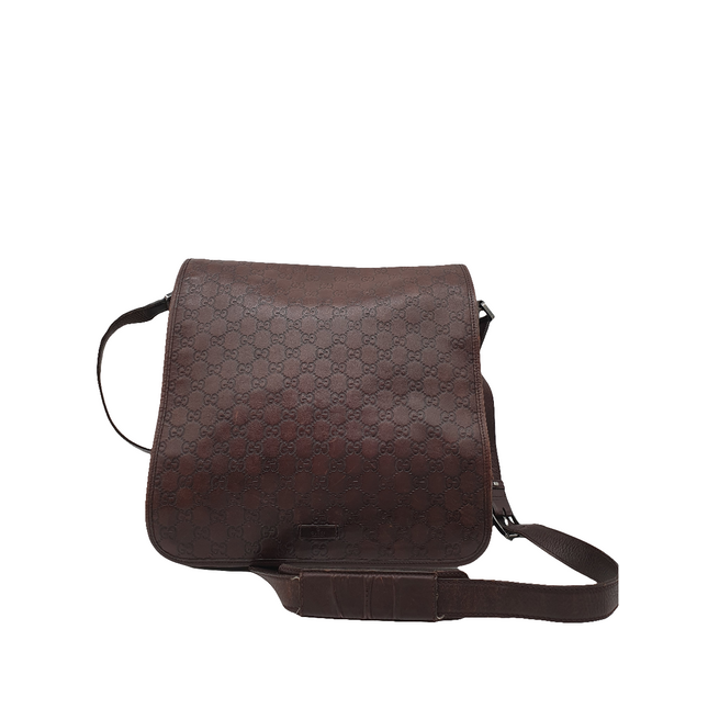 Gucci guccisima leather messenger bag