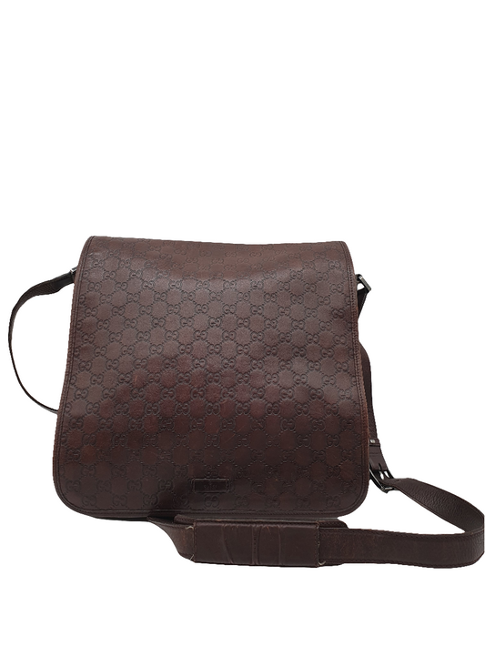 Gucci guccisima leather messenger bag