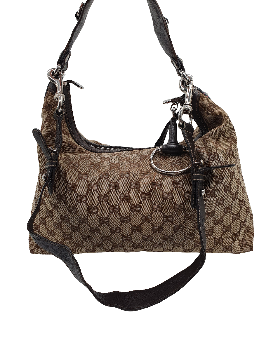 Gucci horse bit shoulder bag