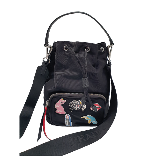 Prada duet crossbody bag