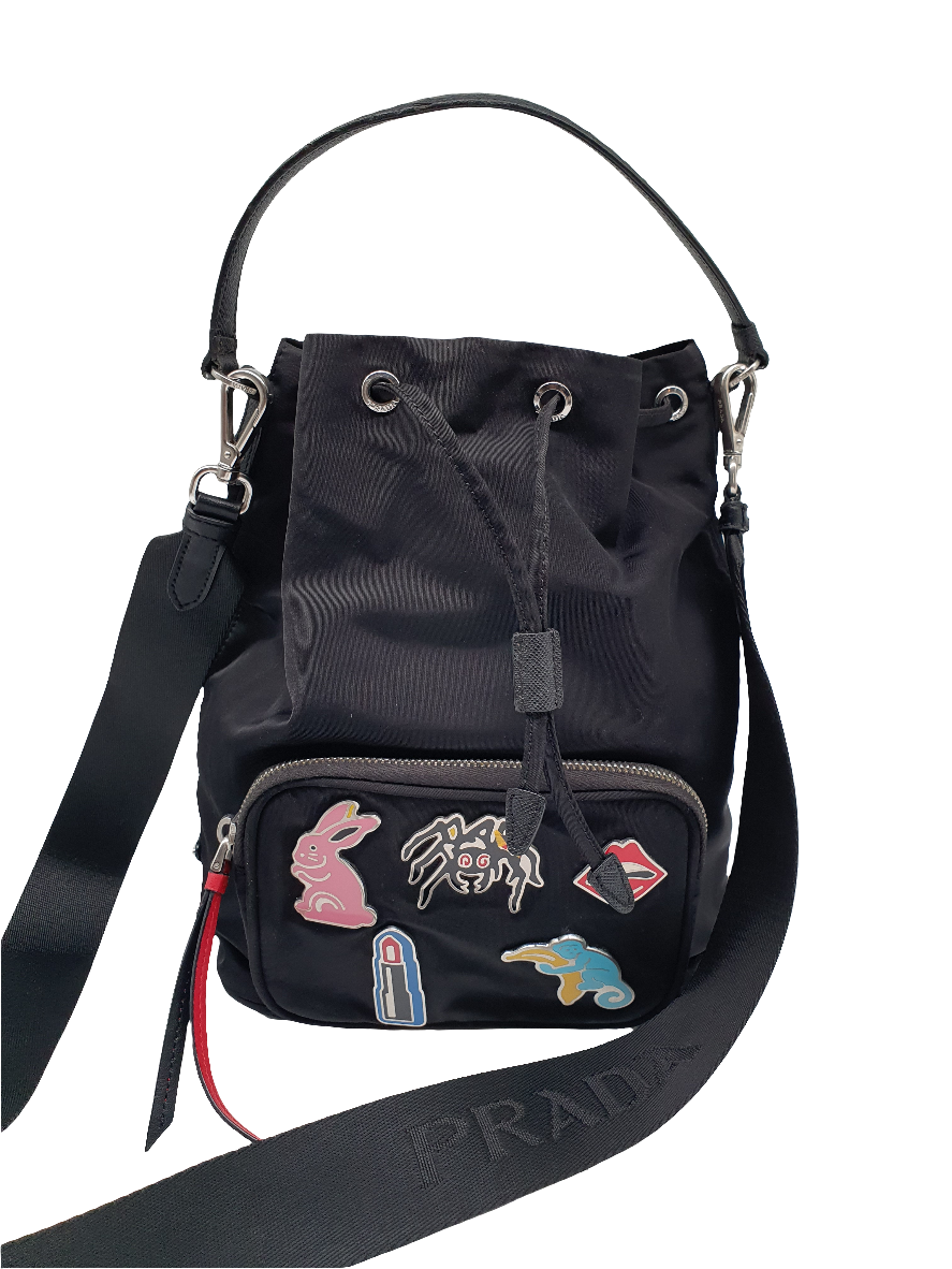 Prada duet crossbody bag