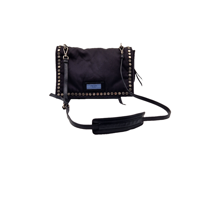Prada studded crossbody bag