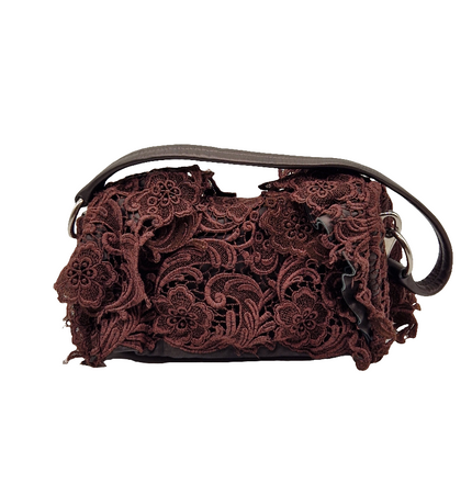 Prada lace shoulder bag