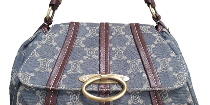 Celine denim shoulder bag