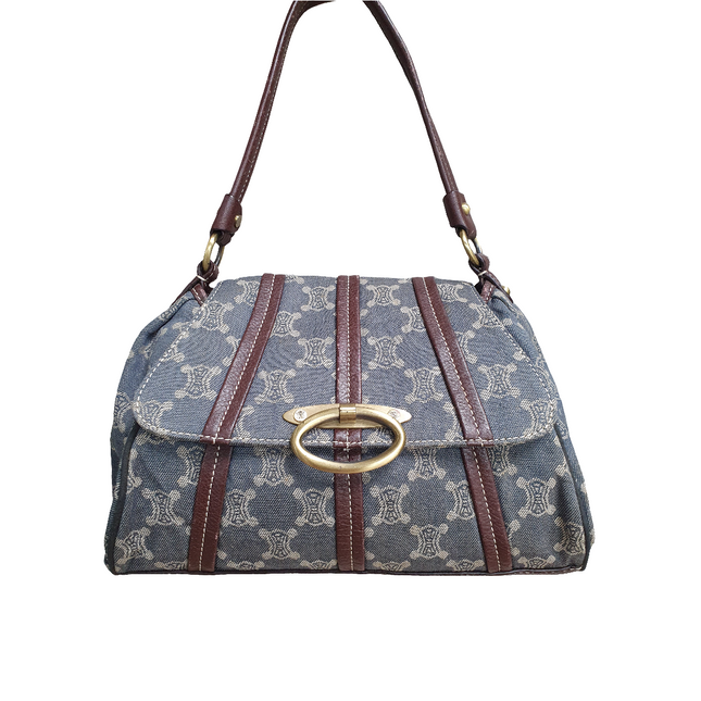 Celine denim shoulder bag