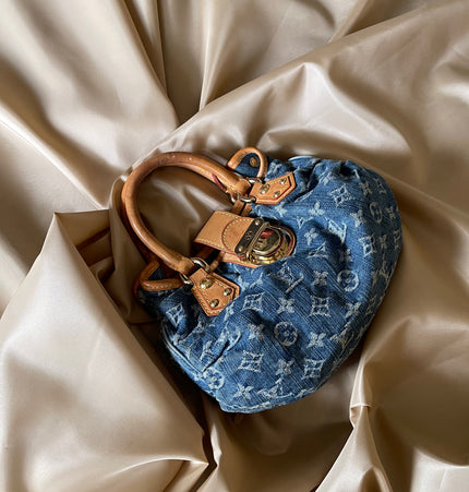 Louis Vuitton platty denim mini handbag