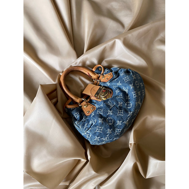 Louis Vuitton platty denim mini handbag