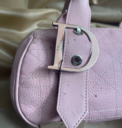 Dior Boston leather handbag