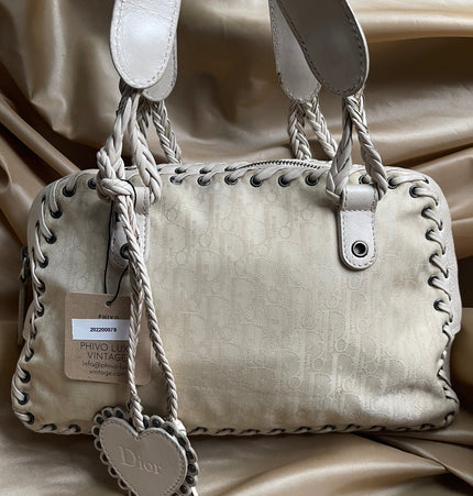 Dior cloth shoulder cloth bag