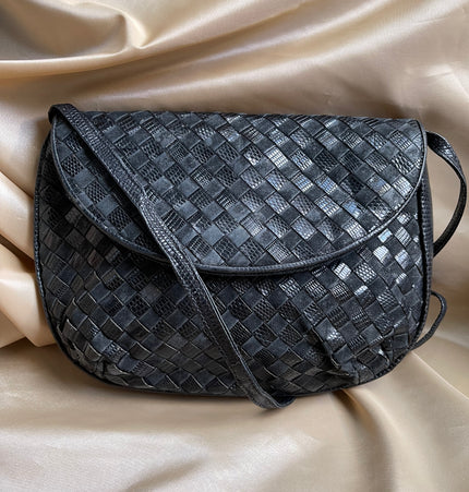 Sac bandoulière vintage en cuir Bottega Veneta