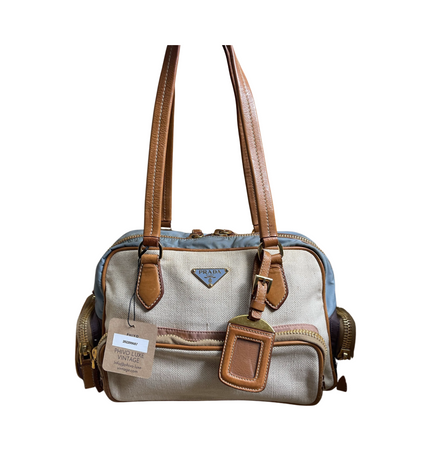 PRADA  cloth shoulder bag