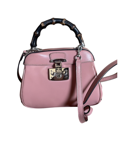 GUCCI  lady lock bamboo top handle bag