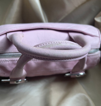 Dior Boston leather handbag