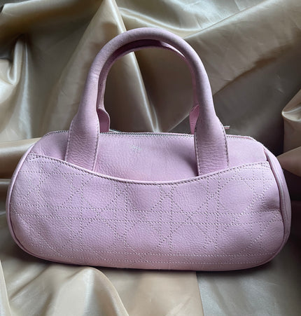Dior Boston leather handbag