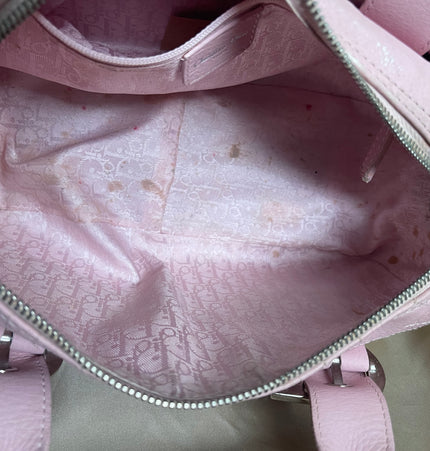 Dior Boston leather handbag