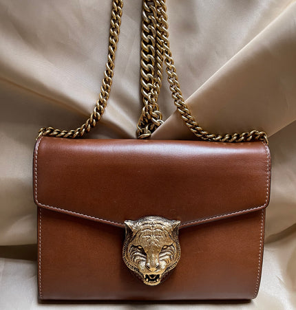 GUCCI  animalier chain crossbody bag