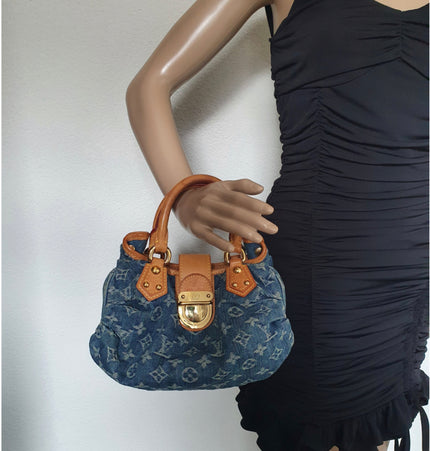 Louis Vuitton platty denim mini handbag