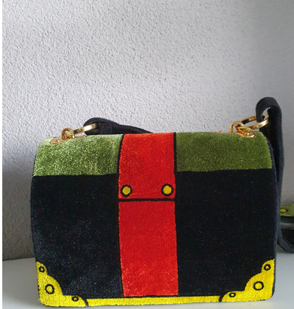 PRADA  cahier velvet crossbody bag