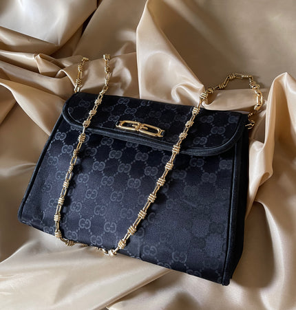GUCCI  vintage satin crossbody bag