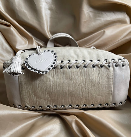 Dior cloth shoulder cloth bag