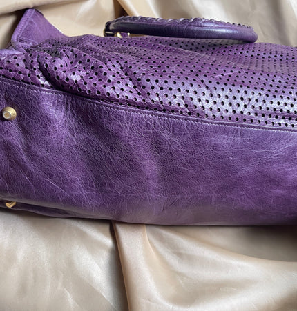 Balenciaga perforated City bag