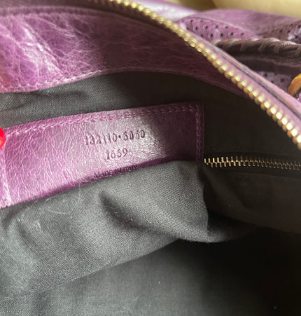 Balenciaga perforated City bag